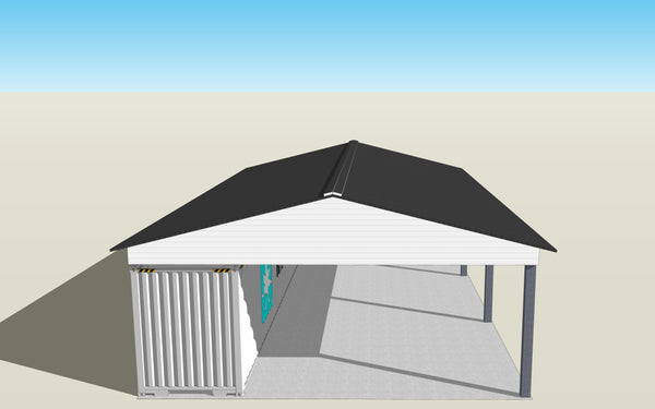 4 Post Roof Kit for Single Container Roof Kit #5